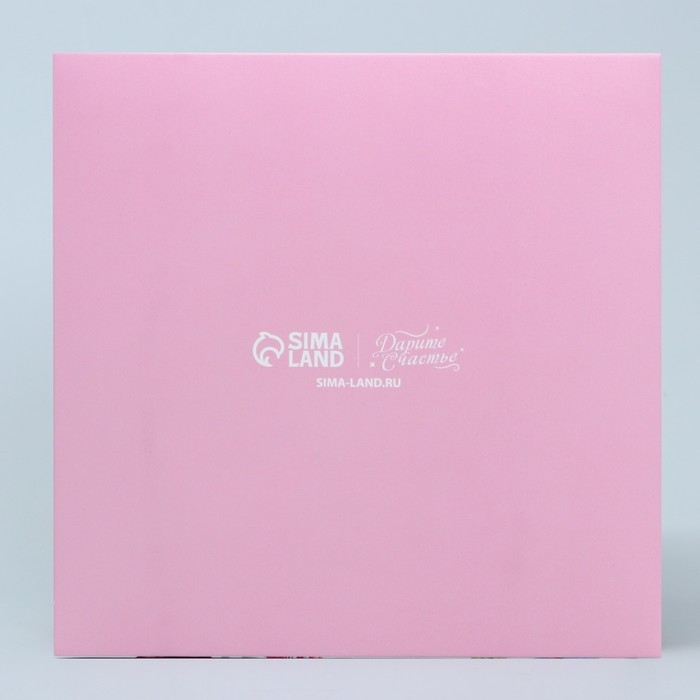 Коробка для капкейка, кондитерская упаковка, 4 ячейки &laquo;Сладости&raquo;, 16 х 16 х 10 см