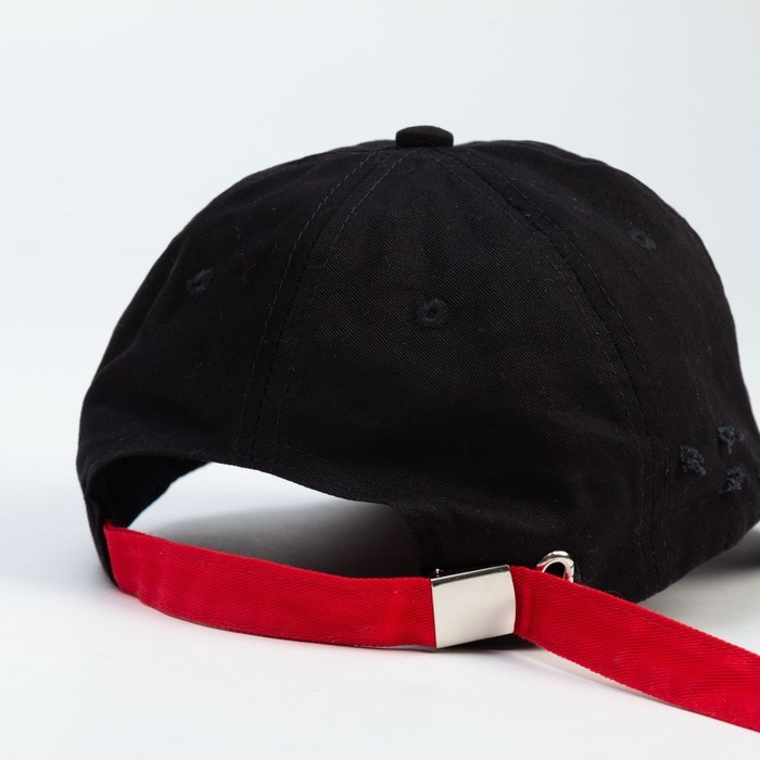 Бейсболка мужская с порезами MINAKU цвет чёрный, р-р 58 Бейсболка мужская с порезами MINAKU цвет чёрный, р-р 58