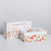 Набор подарочных коробок 5 в 1 &laquo;Волшебства в Новом году&raquo;, 32,5 х 20 х 12,5 - 22 х 14 х 8,5, Новый год