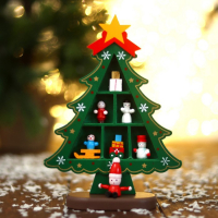 Новогодний сувенир &laquo;Ёлка с ячейками под подарки&raquo;, 14,5 &times; 19,5 см, зелёная