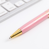 Ручка металлическая в тубусе «Сияй этой весной», синяя паста Ручка металлическая в тубусе «Сияй этой весной», синяя паста