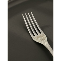 Вилка столовая «Тройка», h=19,5, толщина 2 мм, художественная роспись, цвет серебряный Вилка столовая «Тройка», h=19,5, толщина 2 мм, художественная роспись, цвет серебряный