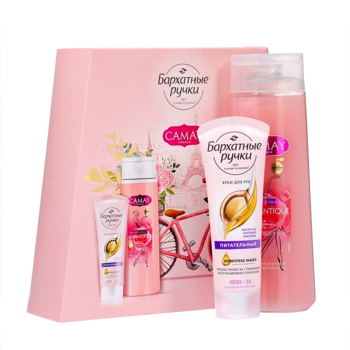 Подарочный набор косметики Camay: гель для душа, 250 мл + крем для рук, 80 мл Подарочный набор косметики Camay: гель для душа, 250 мл + крем для рук, 80 мл