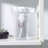 Дозатор для жидкого мыла Доляна, 700 мл, 6,5&times;20 см, цвет прозрачный