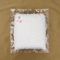 Кружевная эластичная ткань, 170 мм &times; 23 &plusmn; 1 м, цвет белый