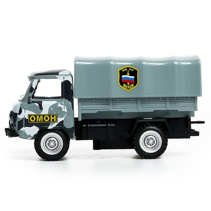 Машина металлическая &laquo;УАЗ 452. ОМОН&raquo;, инерция, 1:43