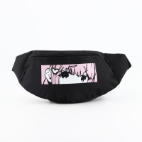 Сумка поясная «Аниме», 32х8х15 см, отдел на молнии, наружный карман, цвет черный Сумка поясная «Аниме», 32х8х15 см, отдел на молнии, наружный карман, цвет черный