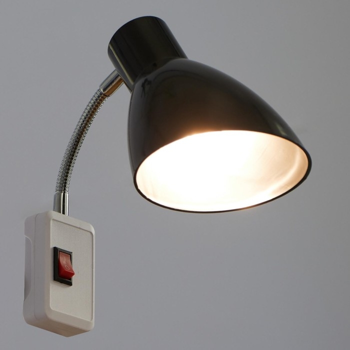 Бра в розетку Бра в розетку "Классика" 1х10Вт Е27 черный 10х14,5х25 см