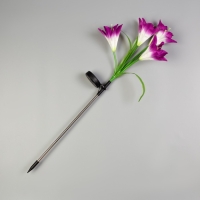 Садовый светильник на солнечной батарее «Лилия фиолетовая», 80 см, 4 LED, свечение мульти (RGB) Садовый светильник на солнечной батарее «Лилия фиолетовая», 80 см, 4 LED, свечение мульти (RGB)