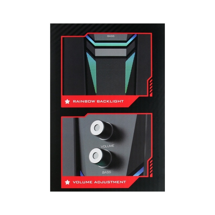 Компьютерные колонки Xtrike Me SK-612, 2х3 Вт + 5 Вт, USB, подсветка, чёрные Компьютерные колонки Xtrike Me SK-612, 2х3 Вт + 5 Вт, USB, подсветка, чёрные