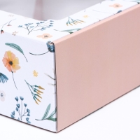 Коробка самосборная, с окном, "Великолепие" 19 х 19 х 9 см  набор 5 шт