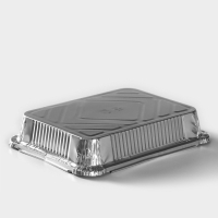 Формы для выпечки и запекания Доляна, набор 2 шт., 1.04 л, 22.5&times;18&times;4.5 см, фольга, серебристые