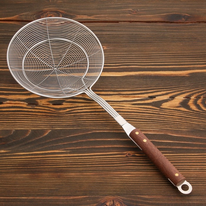 Дуршлаг-сито с деревянной ручкой 44см Дуршлаг-сито с деревянной ручкой 44см