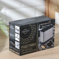 Подставка для столовых приборов Magistro &laquo;Металлик&raquo;, 4 отделения