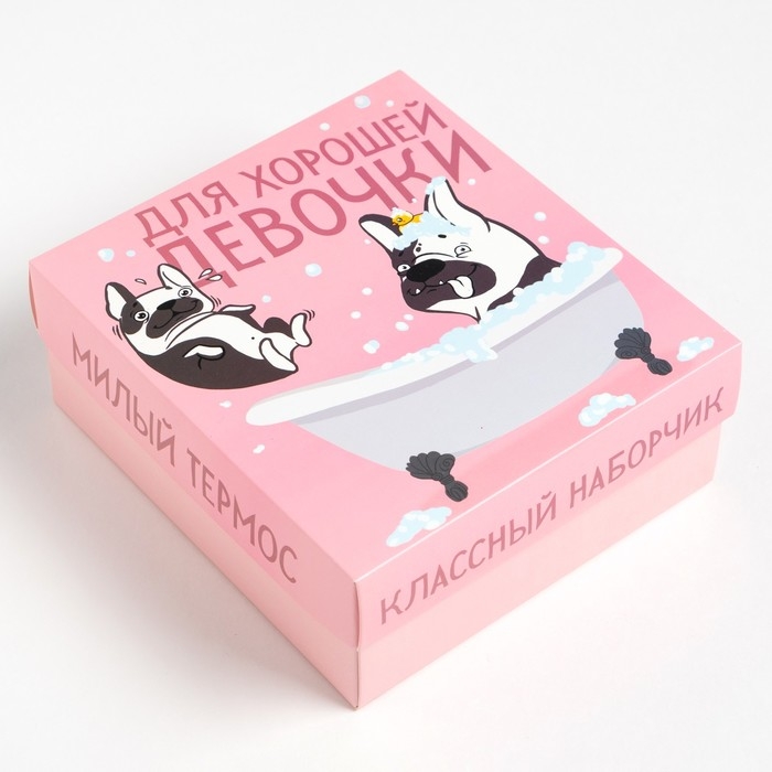 Подарочный набор термос и носки 3 пары KAFTAN Dogs, р. 33-35 (20-22 см) Подарочный набор термос и носки 3 пары KAFTAN Dogs, р. 33-35 (20-22 см)