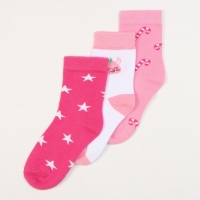 Новый год. Набор детских носков KAFTAN "С Новым годом" 3 пары, размер 16-18