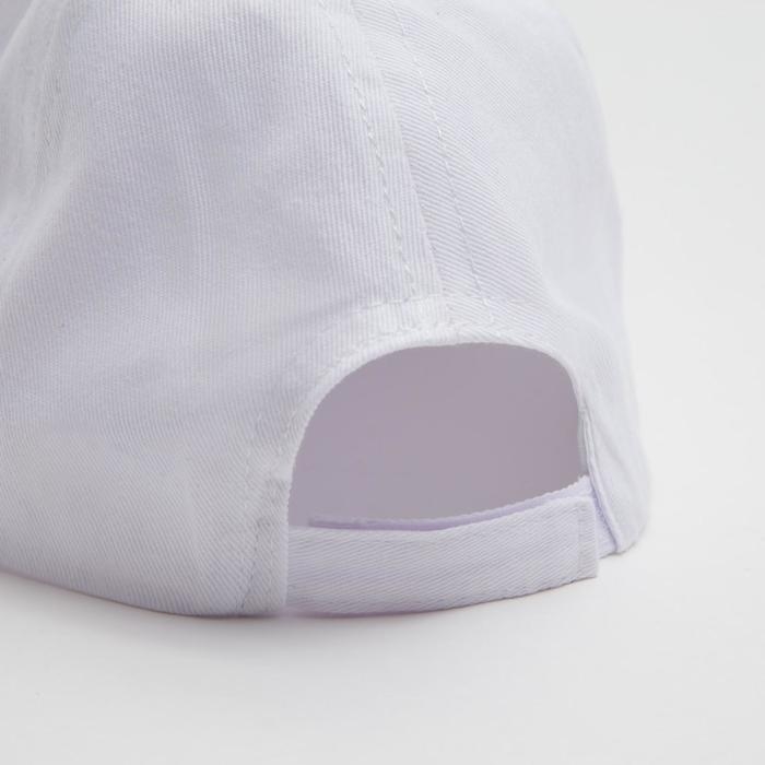 Бейсболка для девочек MINAKU,цв.белый,р-р 52 см