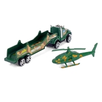 Грузовик инерционный «Трейлер», со спецтехникой, МИКС Грузовик инерционный «Трейлер», со спецтехникой, МИКС