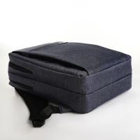 Рюкзак городской на молнии, 2 кармана, с USB, цвет синий Рюкзак городской на молнии, 2 кармана, с USB, цвет синий