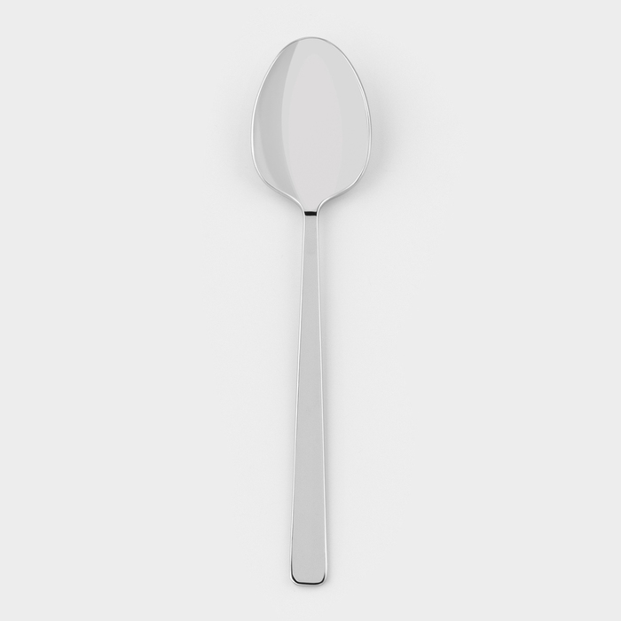 Ложка столовая &laquo;Аметист&raquo;, длина 19,8 см, толщина 2,5 мм, цвет серебряный