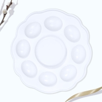 Пасхальная подставка на 8 яиц и кулич &laquo;Счастья в доме!&raquo;, 24 х 25 см.