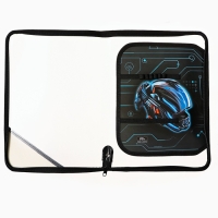 Папка для труда А4, 325 х 230 х 25 мм, молния вокруг, откидная планка, пластиковая, ПТР-1, Calligrata "Мото шлем" Папка для труда А4, 325 х 230 х 25 мм, молния вокруг, откидная планка, пластиковая, ПТР-1, Calligrata "Мото шлем"