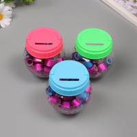 Клейкая лента пластик в банке "Глори. Синий, фиолет" н-р 40 шт 1,2 см, дл.0,9 м 7х7х9 см 1026569 Клейкая лента пластик в банке "Глори. Синий, фиолет" н-р 40 шт 1,2 см, дл.0,9 м 7х7х9 см 1026569