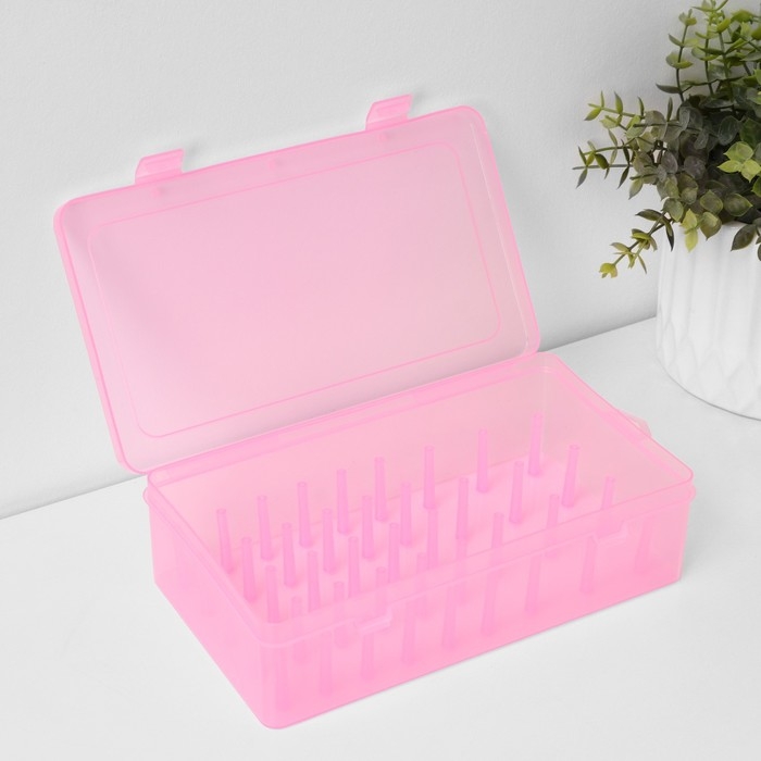 Органайзер для хранения ниток, 42 отделения, 23,5&times;13,5&times;6,5 см, цвет МИКС