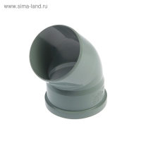 Отвод канализационный FLEXTRON, внутренний, 110 мм, 45° Отвод канализационный FLEXTRON, внутренний, 110 мм, 45°