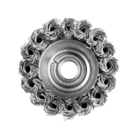 Щетка металлическая для УШМ ЛОМ, крученая проволока, "чашка", М14, 65 мм Щетка металлическая для УШМ ЛОМ, крученая проволока, "чашка", М14, 65 мм