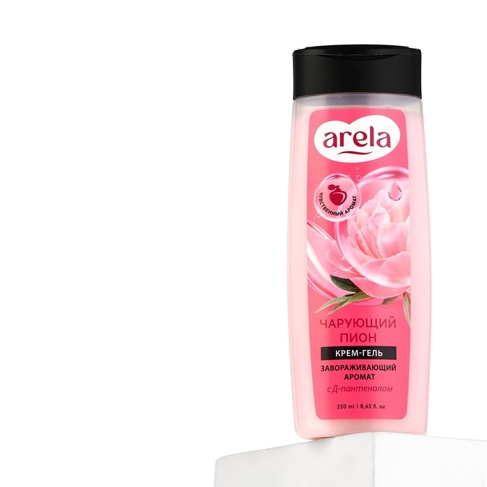 Крем-гель для душа ARELA, 250 мл, аромат чарующего пиона Крем-гель для душа ARELA, 250 мл, аромат чарующего пиона