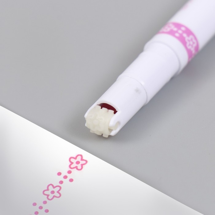 Ручка-печать роликовая для творчества Ручка-печать роликовая для творчества "Цветочки" 13 см