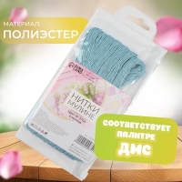 Набор ниток мулине №3766, 8 &plusmn; 1 м, 6 шт, цвет пыльно-голубой