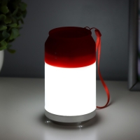 Ночник "Фоси" LED 5 режимов от батареек 3хААА бело-красный 6,5х6,5х11,5 см Ночник "Фоси" LED 5 режимов от батареек 3хААА бело-красный 6,5х6,5х11,5 см