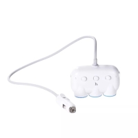 Разветвитель прикуривателя Hoco C1, белый Разветвитель прикуривателя Hoco C1, белый