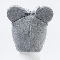 Шапка для девочки, цвет серый меланж, размер 46-50 Шапка для девочки, цвет серый меланж, размер 46-50