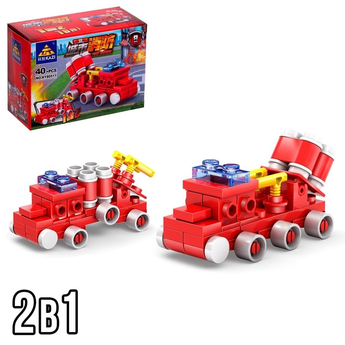 Конструктор пожарные «Техника», 16 видов, МИКС Конструктор пожарные «Техника», 16 видов, МИКС