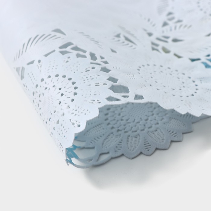 Салфетка ажурная для стола &laquo;Подсолнухи&raquo;, 45&times;30 см, цвет жёлто-голубой