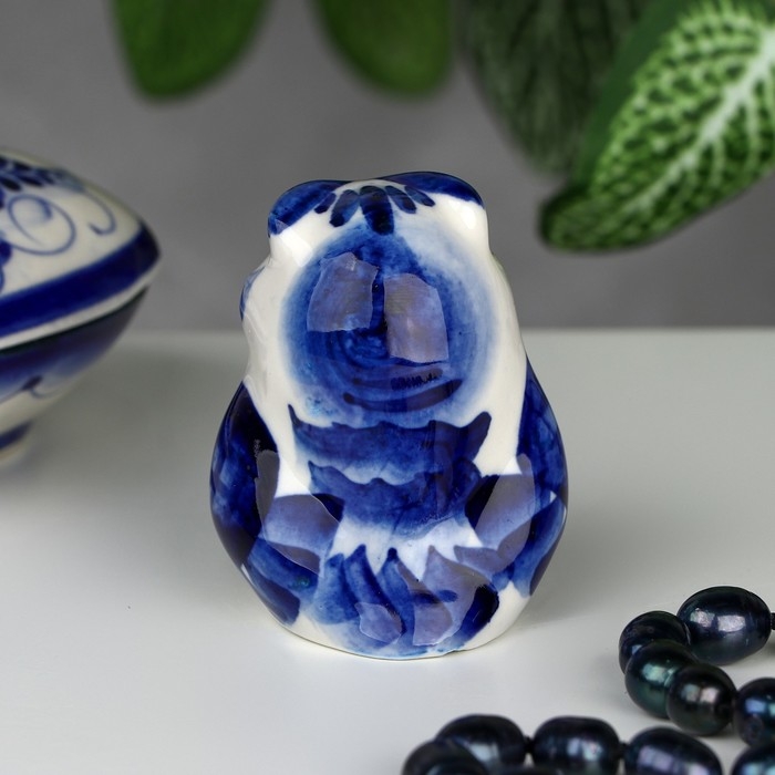 Сувенир &laquo;Сова&raquo;, 5 см, гжель