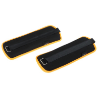 Утяжелители неопреновые ONLYTOP, 2 шт. х 1 кг, цвет чёрный/оранжевый