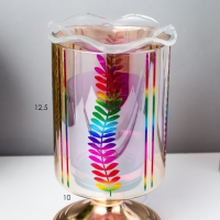 Аромасветильник сенсорный "Листья" G9 35Вт золото 10,5х10,5х20 см RISALUX Аромасветильник сенсорный "Листья" G9 35Вт золото 10,5х10,5х20 см RISALUX