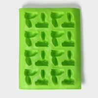 Форма для шоколада Доляна &laquo;Пасхальный кролик&raquo;, силикон, 30&times;23 см, 16 ячеек, цвет МИКС