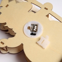 Светодиодная фигура &laquo;Снеговик&raquo; 16.5 &times; 20 &times; 5 см, дерево, батарейки LR1130х3 (в комплекте), свечение тёплое белое