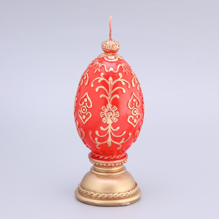 Свеча пасхальная большая Свеча пасхальная большая "Яйцо ХВ", 6,5х15 см, 195 гр