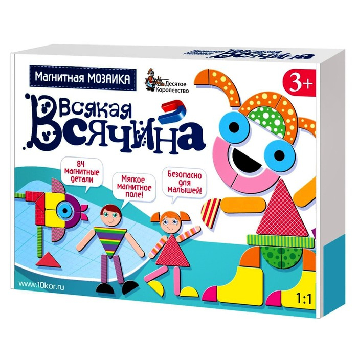 Магнитная мозаика &laquo;Всякая всячина&raquo;, 84 элемента