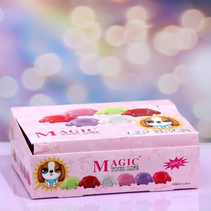 Бальзам для губ &laquo;Щеночек&raquo;, микс цветов и ароматов