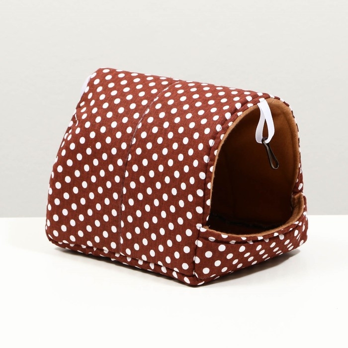 Домик Домик "Шалаш" для грызунов 17*22*17 см, бязь флис, поролон