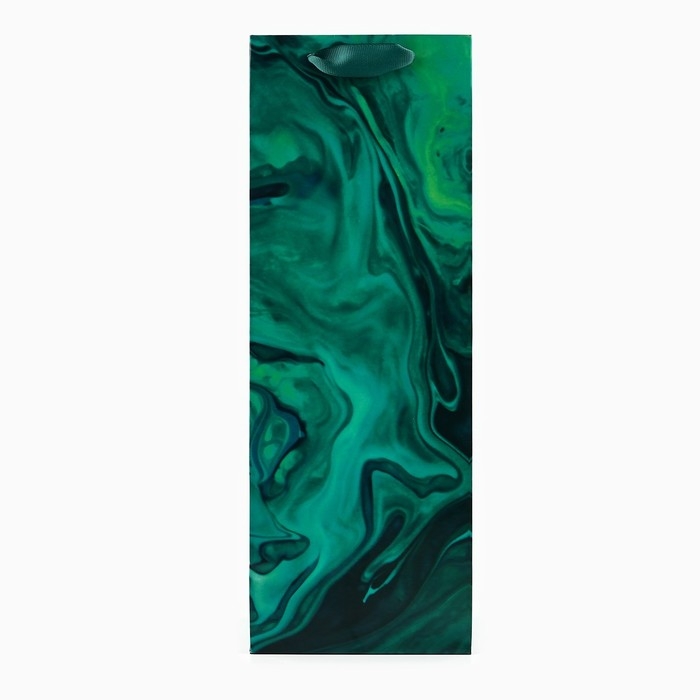 Пакет подарочный ламинированный под бутылку, упаковка, Present for you, 13 x 36 x 10 см