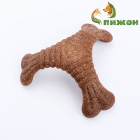 Игрушка для собак "Треугольная кость", TPR+Бамбук, массажная,16 х 16 Игрушка для собак "Треугольная кость", TPR+Бамбук, массажная,16 х 16