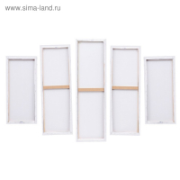 Модульная картина "Чёрная машина" (2-23х52; 2-24х70; 1-24х80) 120х80см